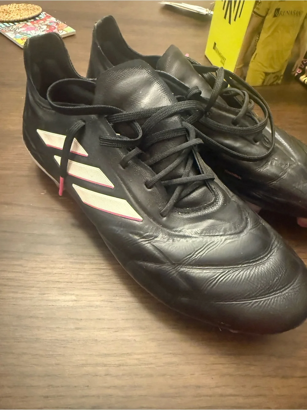 Adidas Copa Pure.1 Size 10.5 Black/Shock Pink